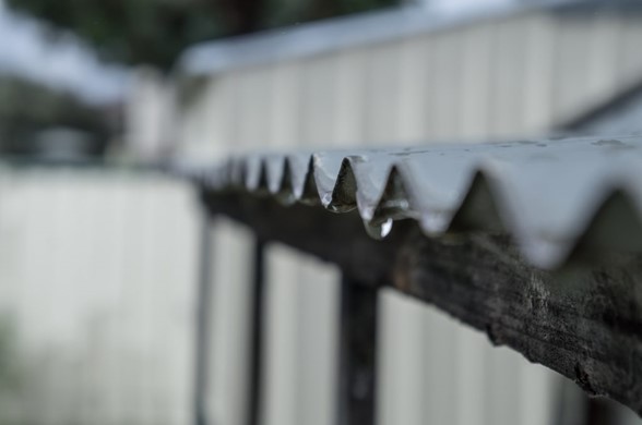 rain dripping off an awning